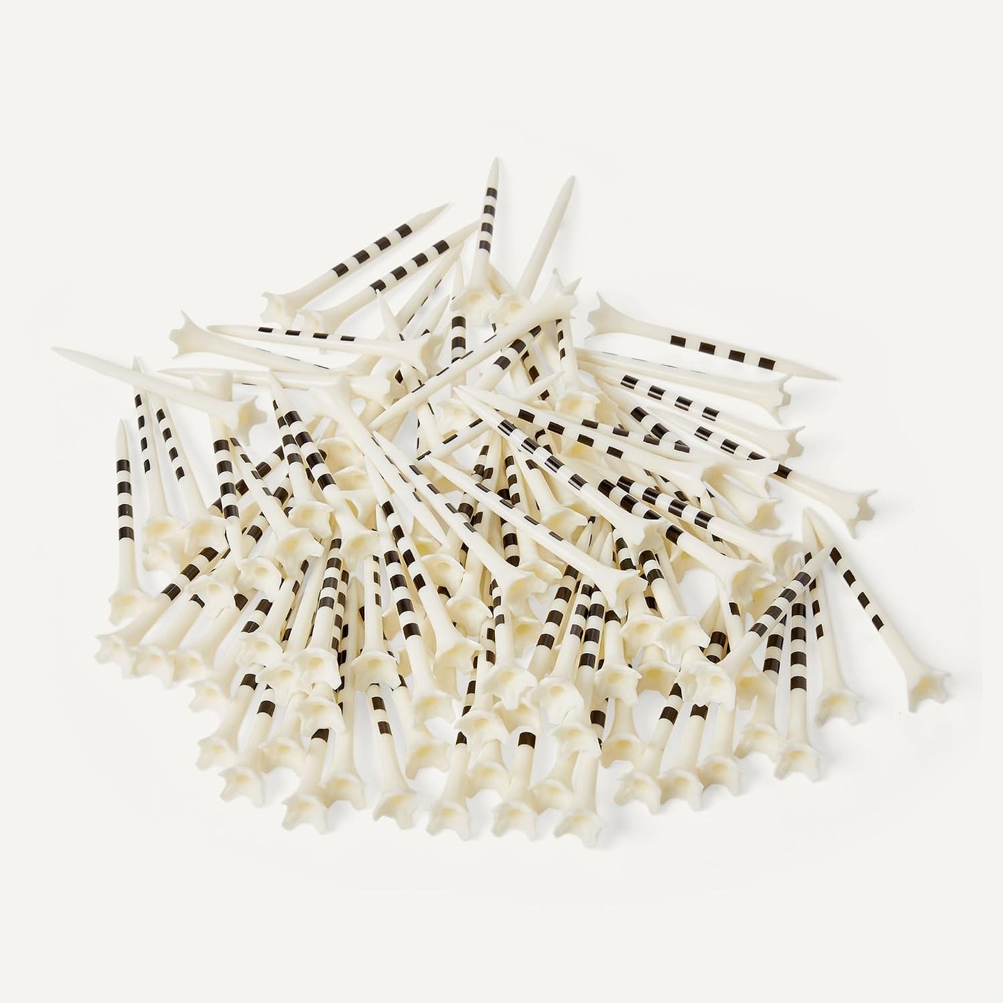 Amazon Basics Golf Tees with Height Marker System- Recycled Plastic Tees with 4-Prong Head