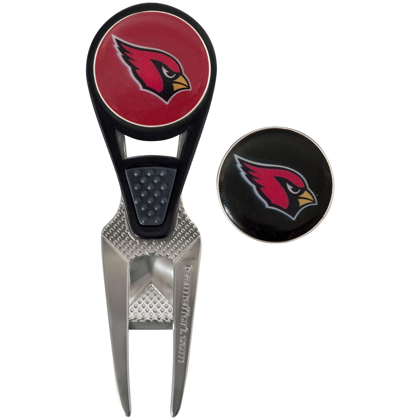 Arizona Cardinals CVX Ball Mark Repair Tool & 2 Ball Markers |Team Effort