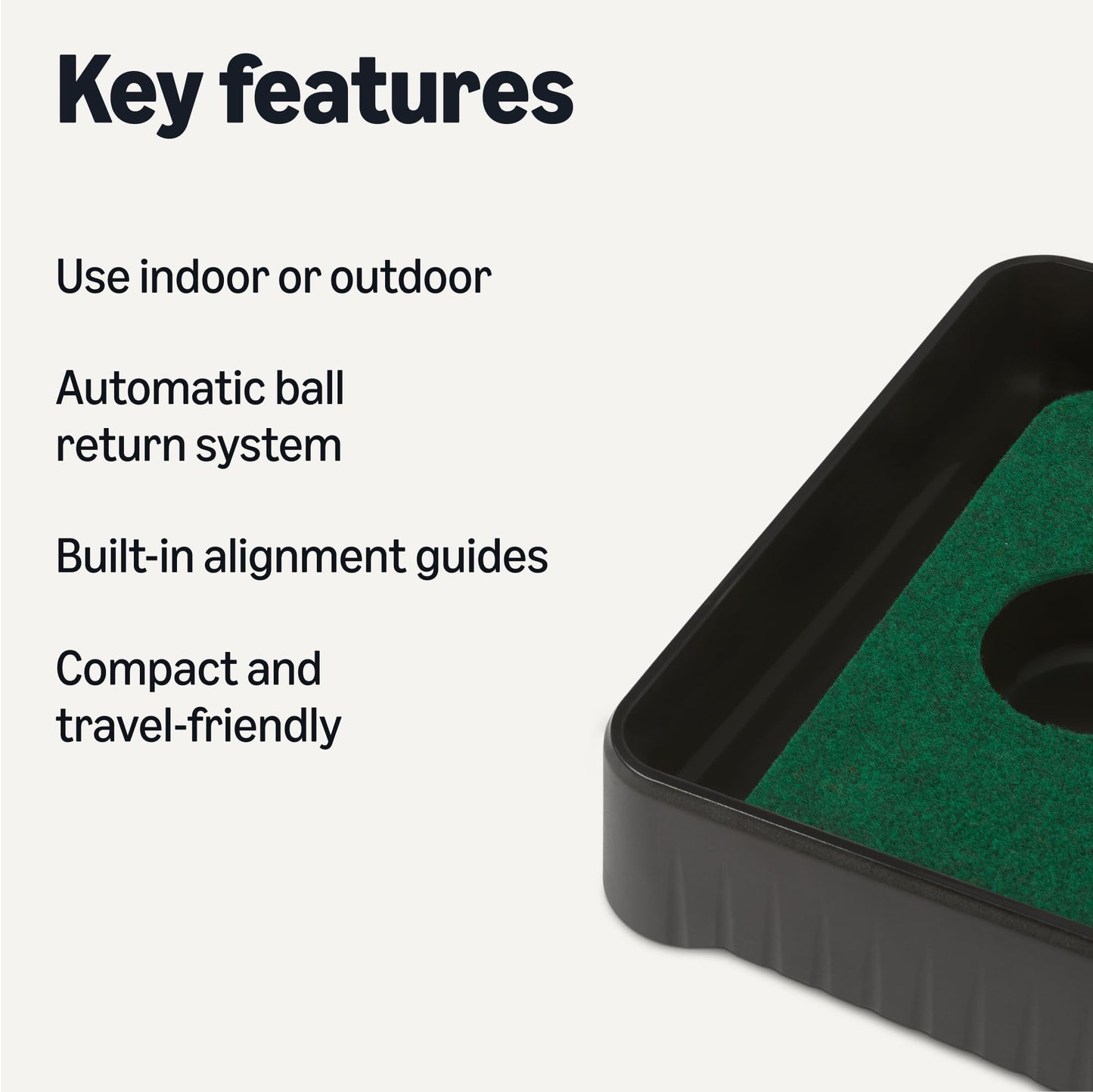 Amazon Basics Golf Putting Mat with Automatic Ball Return
