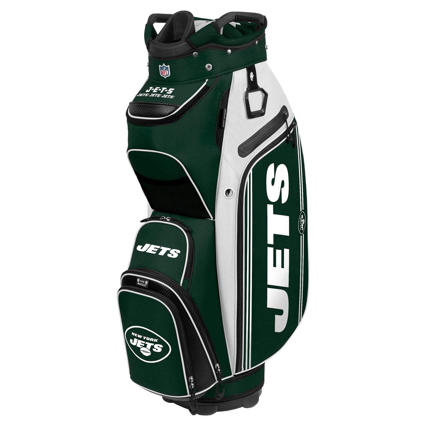 New York Jets The Bucket III Cooler Cart Golf Bag |Team Effort