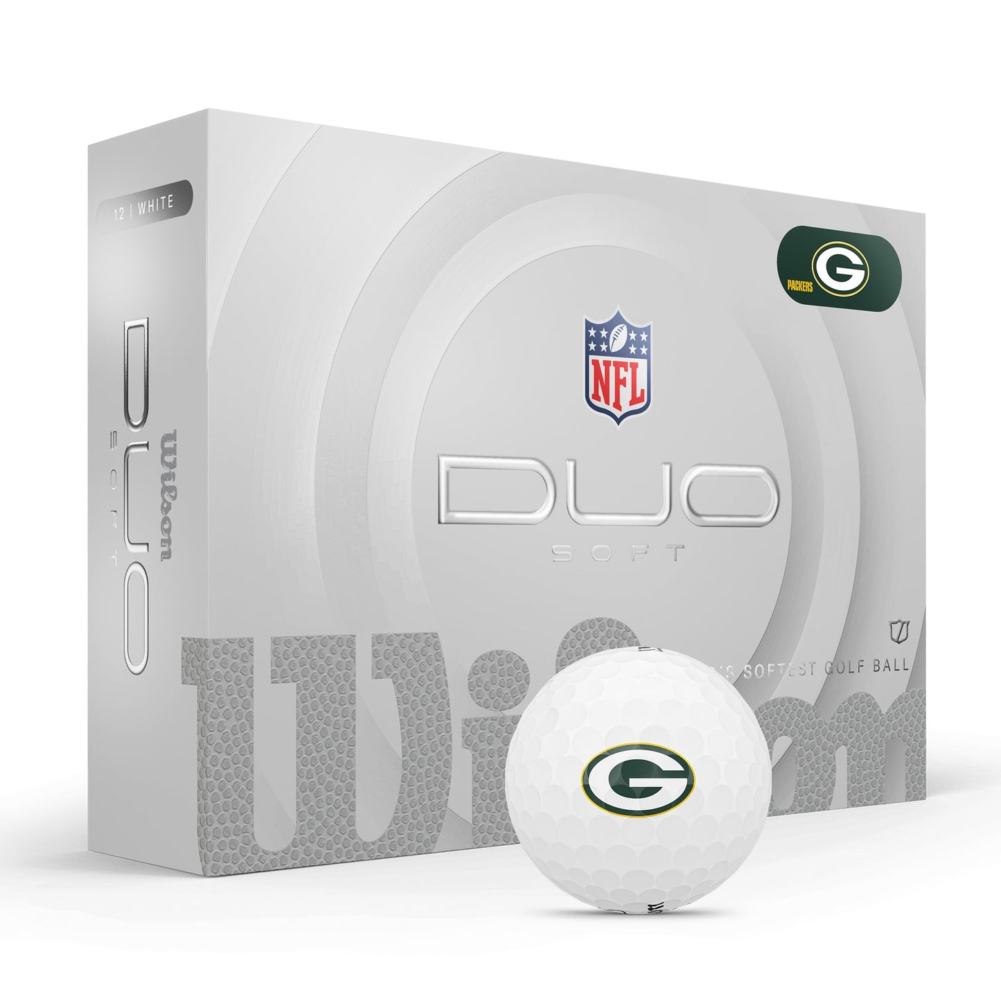 Green Bay Packers WILSON 2025 Duo Soft NFL Golf Balls