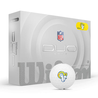 LA Rams WILSON 2025 Duo Soft NFL Golf Balls