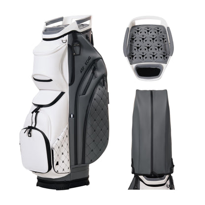 ASK ECHO Soundless Cart Golf Bag with 15 Way Full Length Dividers Golf SLC-130LE Cart Bag