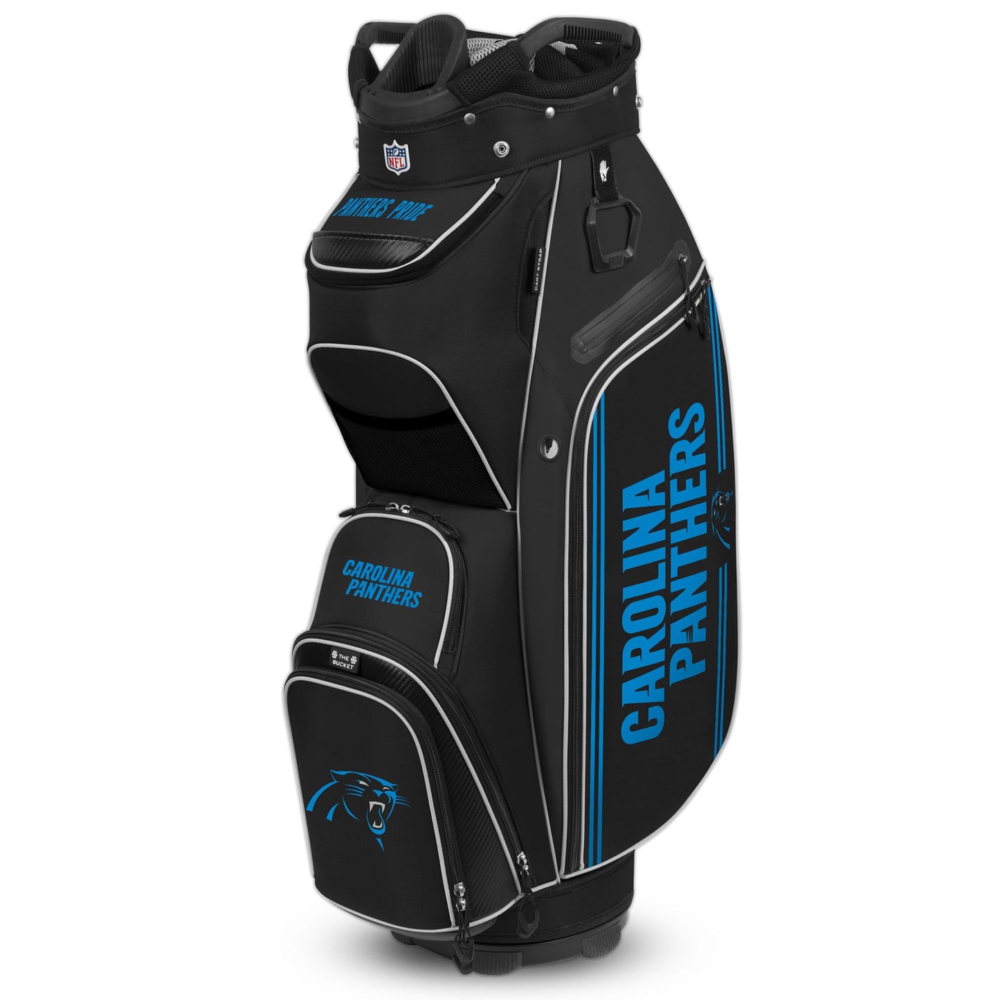 Carolina Panthers The Bucket III Cooler Cart Golf Bag |Team Effort