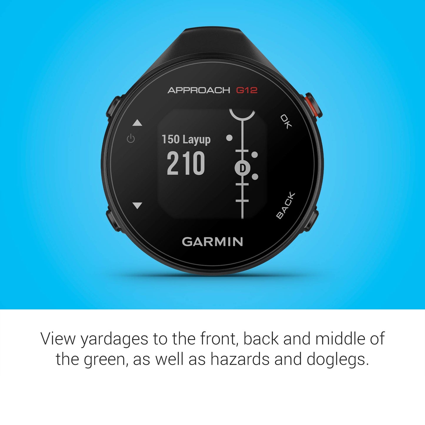 Garmin Approach G12, Clip-on Golf GPS Rangefinder