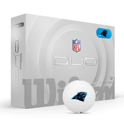 Carolina Panthers WILSON 2025 Duo Soft NFL Golf Balls