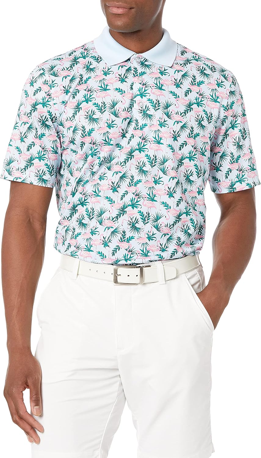 Amazon Essentials Mens Golf Polo Shirt, Moisture-Wicking Quick Dry, Short Sleeve