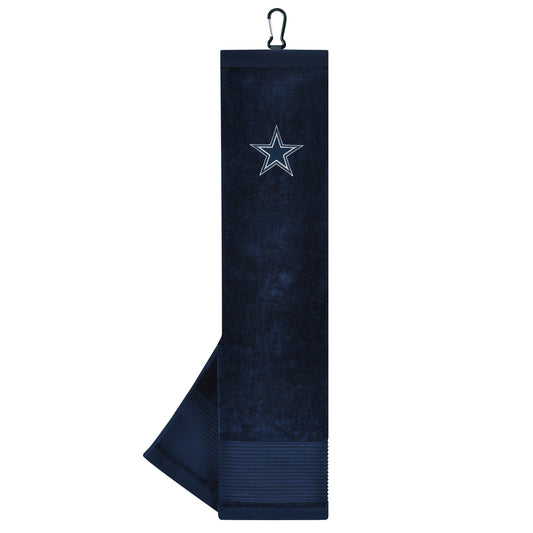 Dallas Cowboys Face/Club Tri-Fold Embroidered Towel |Team Effort