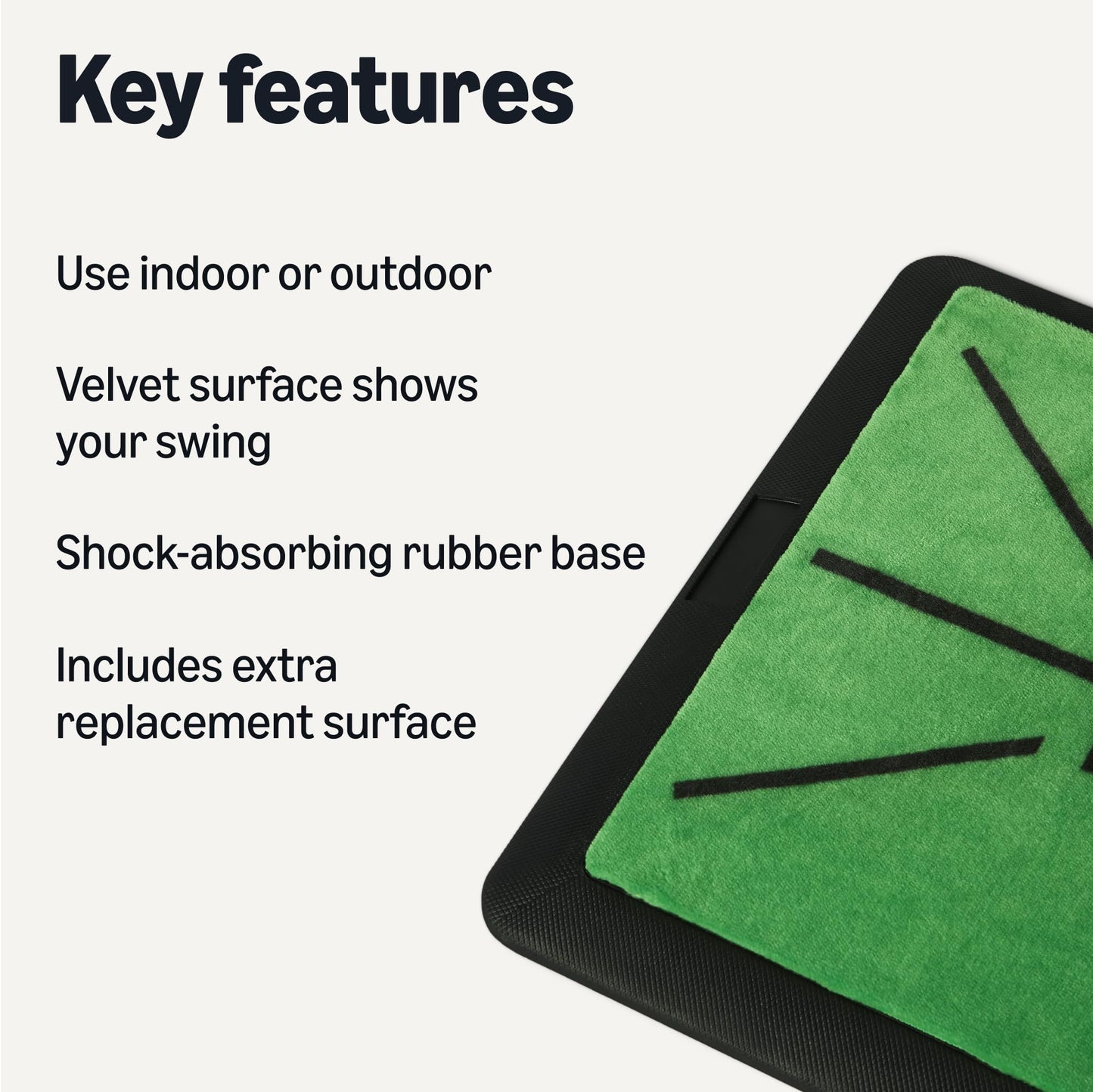 Amazon Basics Golf Swing Path Hitting Mat