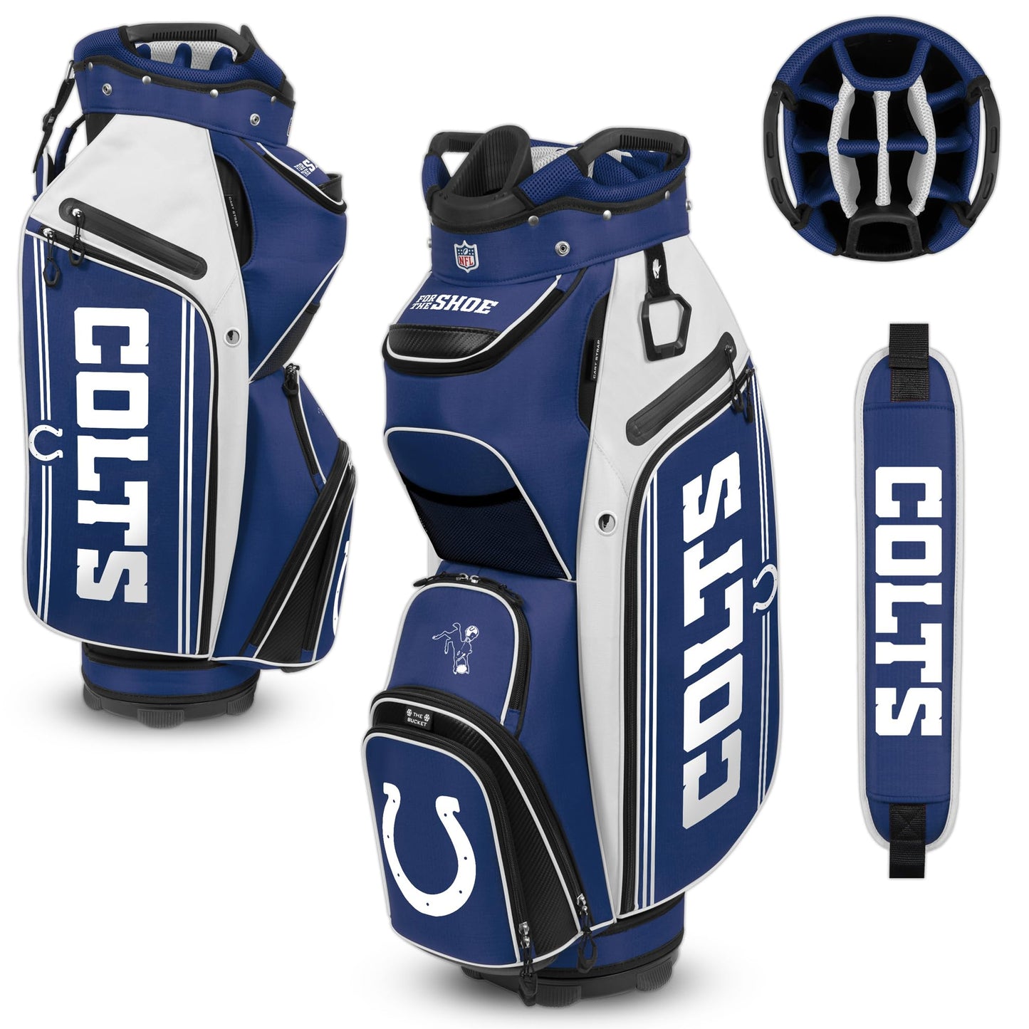 Indianapolis Colts The Bucket III Cooler Cart Golf Bag |Team Effort