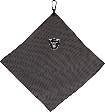Las Vegas Raiders 15" x 15" Grey Microfiber Towel |Team Effort