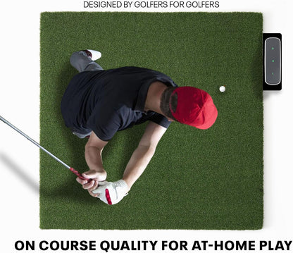 SkyTrak Golf Hitting Mat - 5' x 5' | Premium Feel, Realistic Turf, and Ultimate Stability
