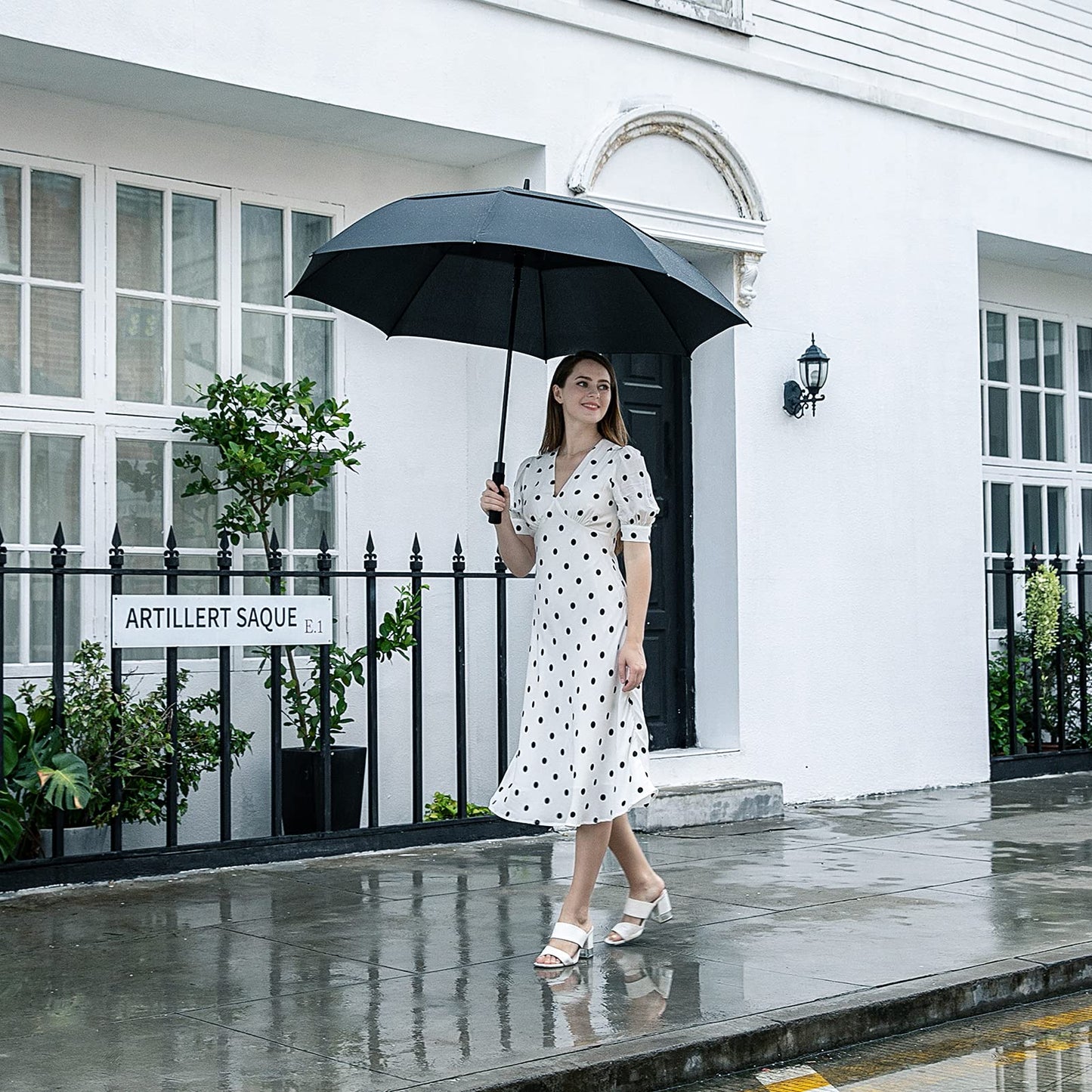 Gonex 54/62/68/72/80 Inch Extra Large Golf Umbrella - Black - 72 inch