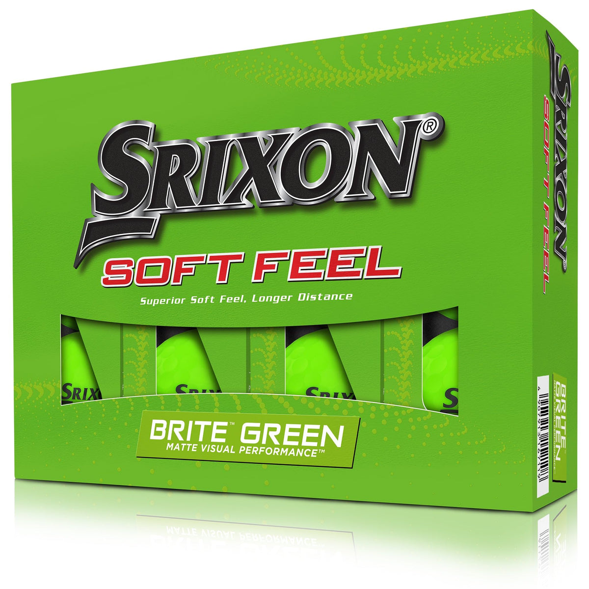 Srixon Soft Feel Series Golf Balls - Brite Green - 2024