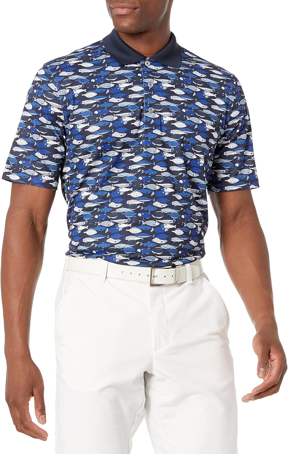 Amazon Essentials Mens Golf Polo Shirt, Moisture-Wicking Quick Dry, Short Sleeve