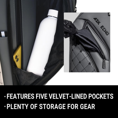 ASK ECHO Soundless Cart Golf Bag with 15 Way Full Length Dividers Golf SLC-130LE Cart Bag