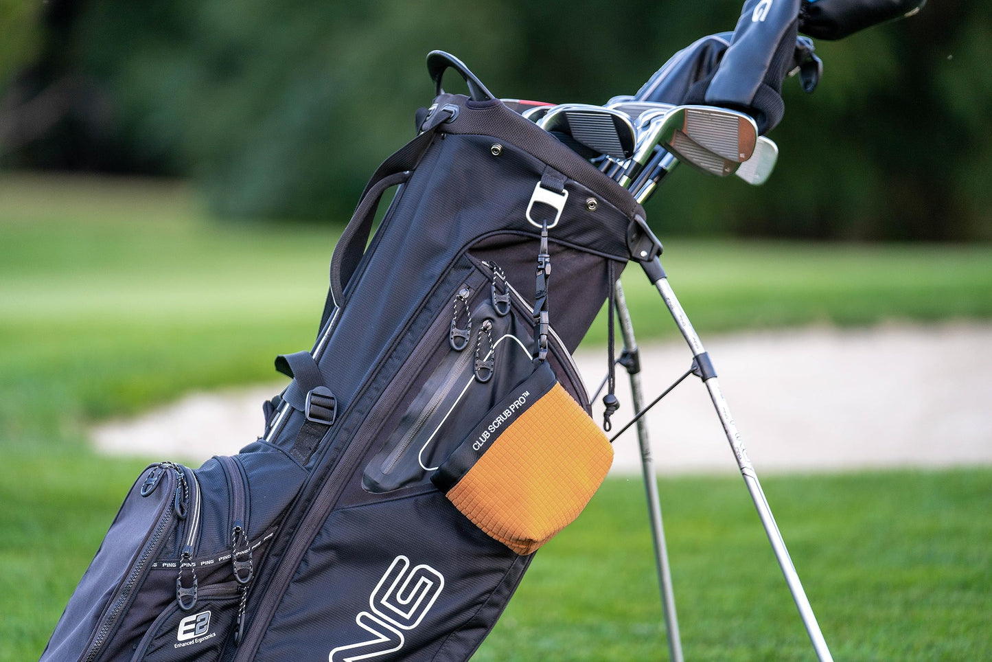 Golf Club and Golf Ball Cleaning Bag