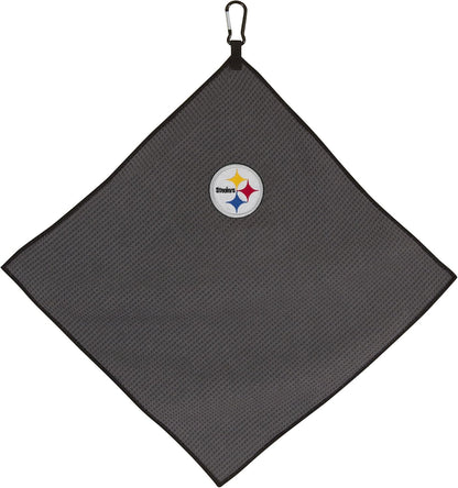 Pittsburgh Steelers 15" x 15" Grey Microfiber Towel |Team Effort
