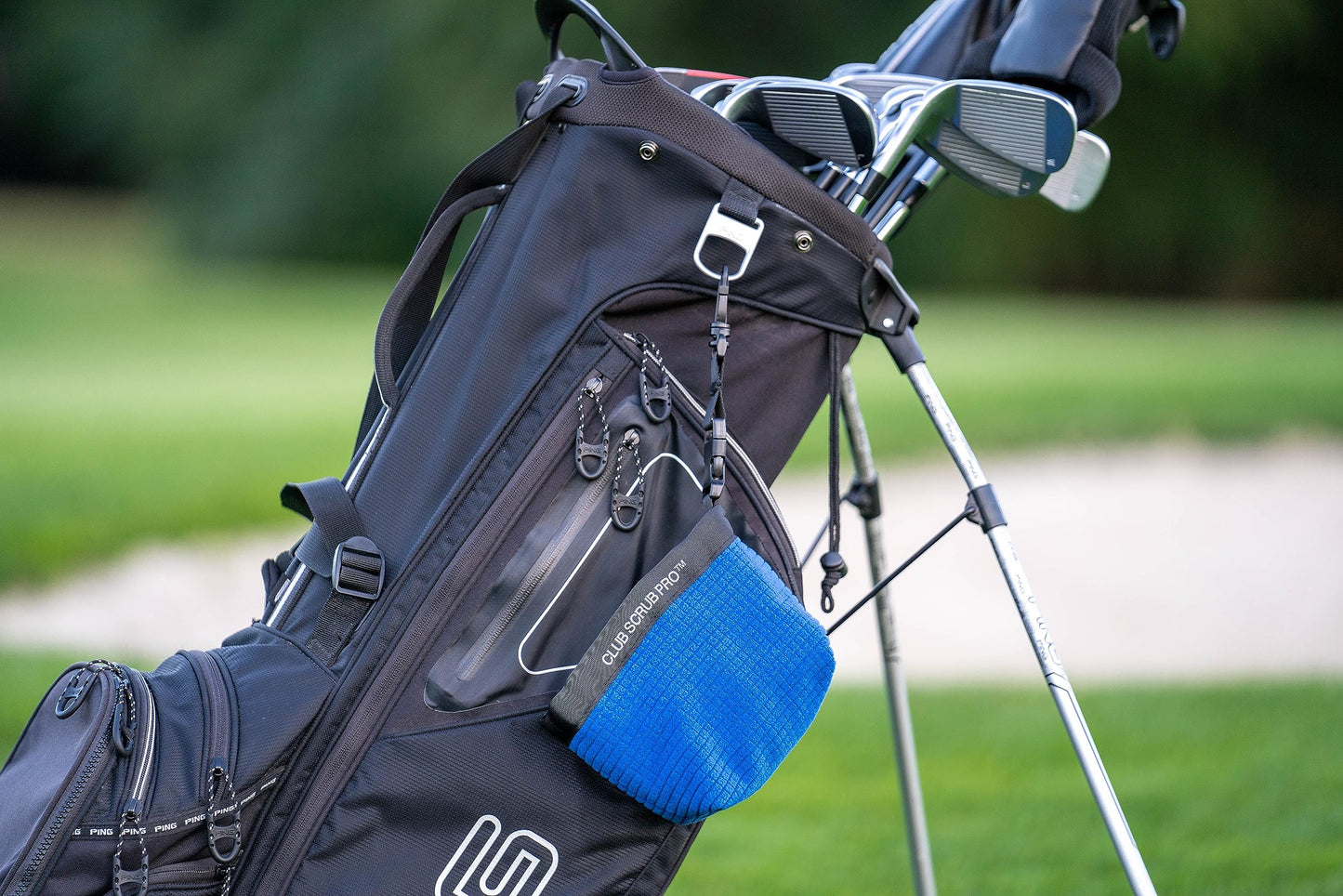 Golf Club and Golf Ball Cleaning Bag