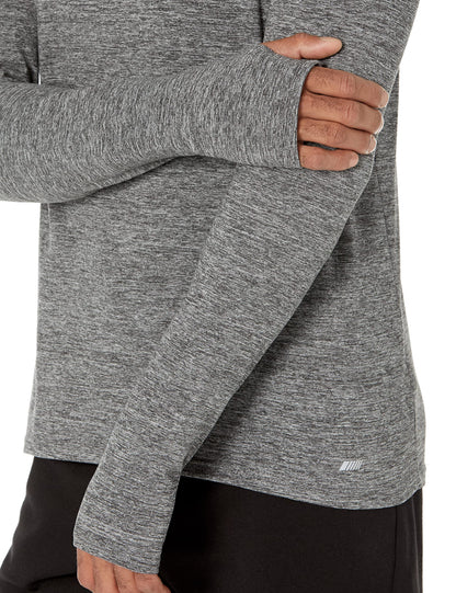 Amazon Essentials Men's Active Quick Dry Tech Stretch Long-Sleeve Hooded Pullover T-Shirt