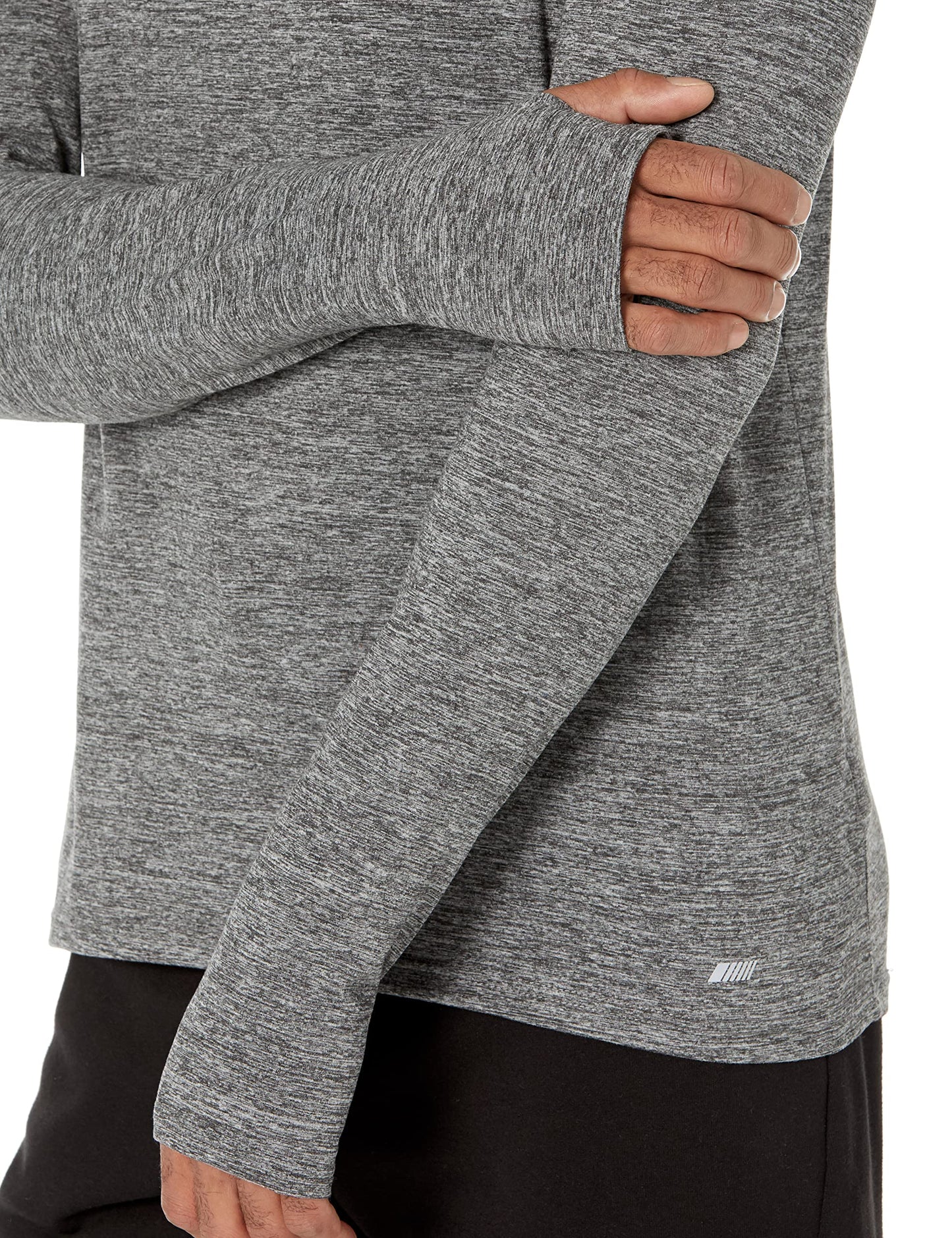 Amazon Essentials Men's Active Quick Dry Tech Stretch Long-Sleeve Hooded Pullover T-Shirt