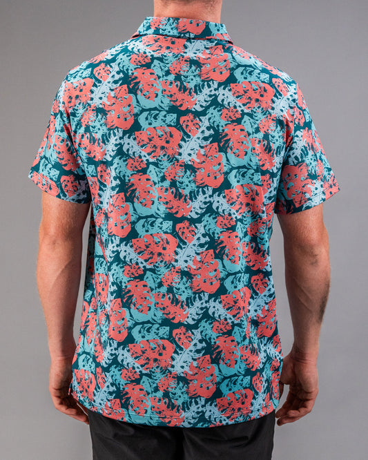 Painted Monstera Teal