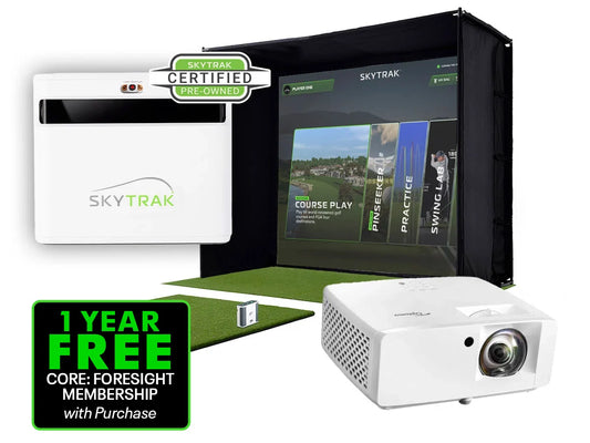 SkyTrak ST+ Golf Simulator – Certified Renew Studio Package