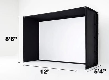 SkyTrak Golf Simulator Enclosure -Professional High Impact Home Studio Bay