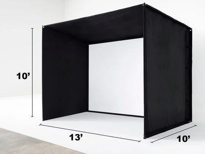 SkyTrak Golf Simulator Enclosure -Professional High Impact Home Studio Bay