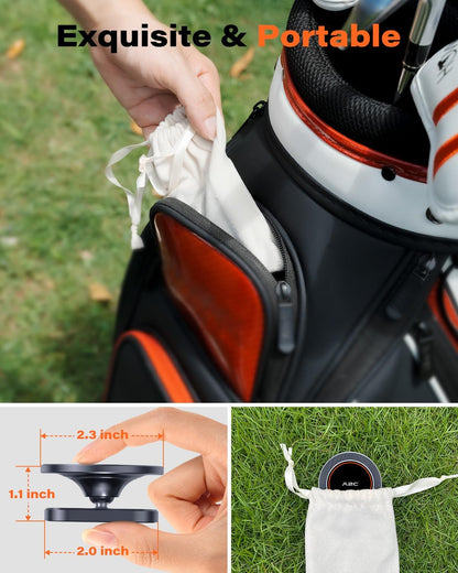 A2C Alloy Magnetic Golf Cart Phone Holder for MagSafe iPhone 16 Pro Max Plus 15 14 13 12 Mini Fits EZGO, Club Car, Yamaha, Icon, Golf Cart Accessories Gadgets Essentials Gift for Friends Men Women - 