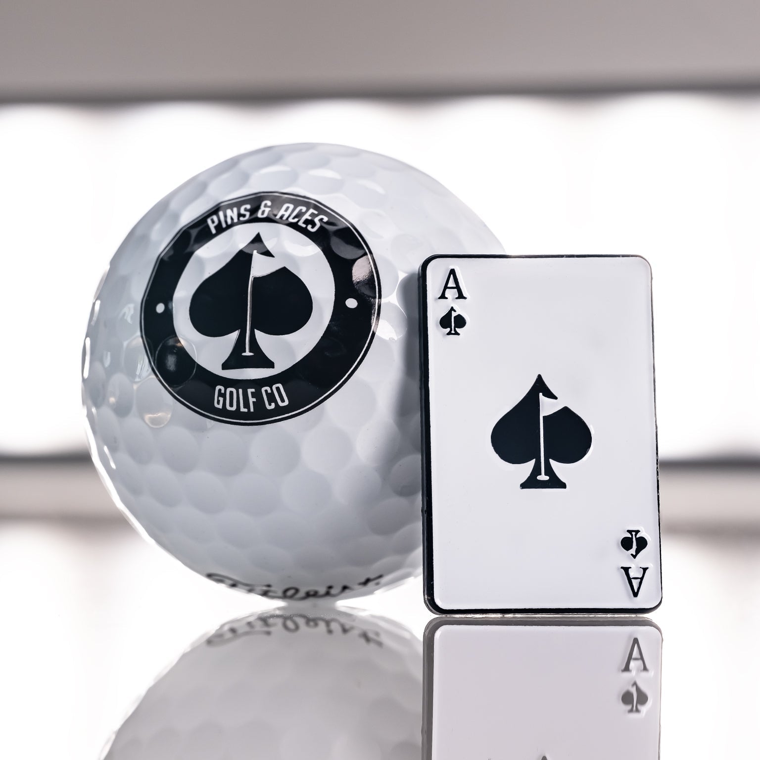 Ace of Spades Ball Marker - Pins and Aces