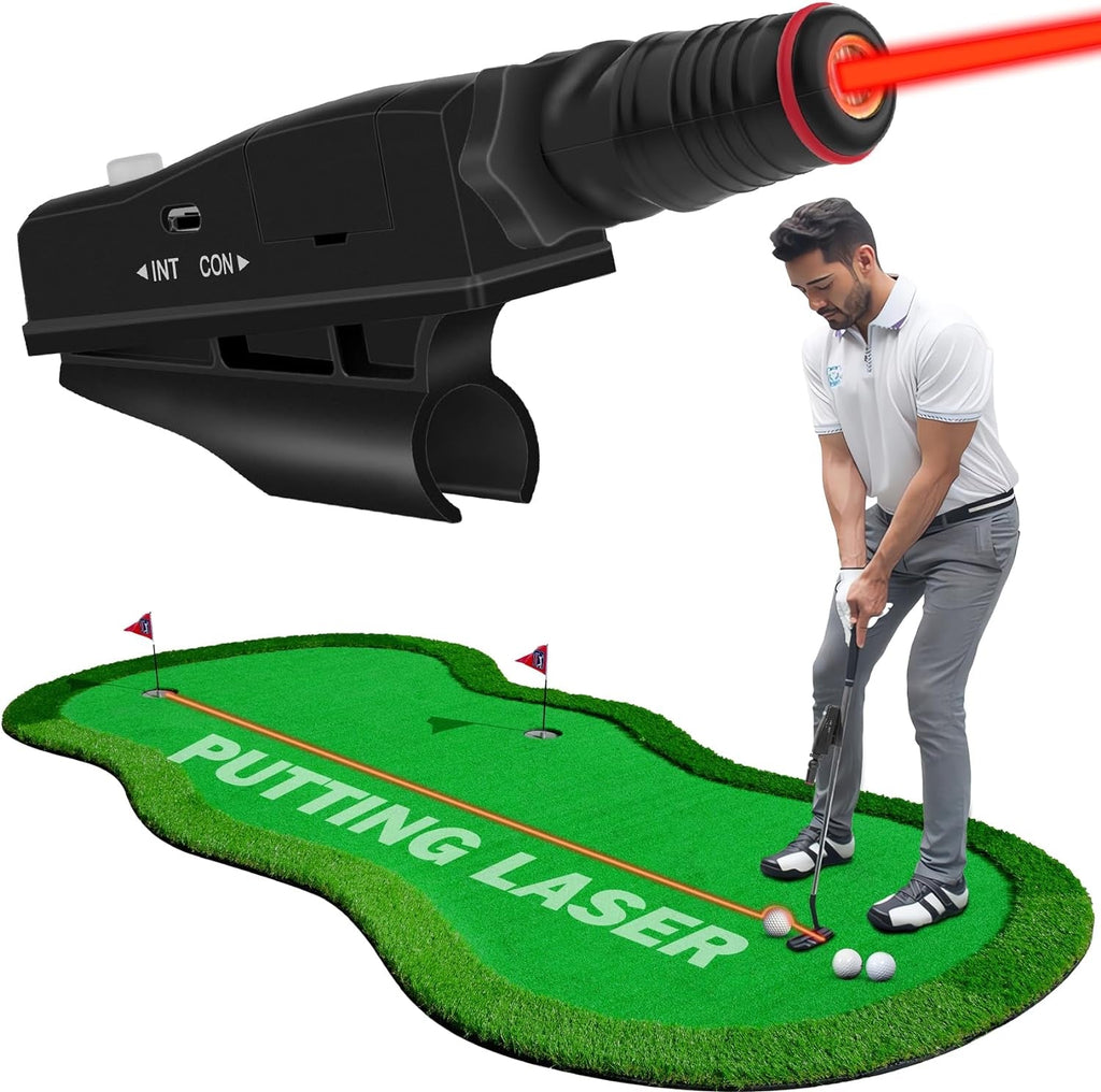 ACHIX Indoor Golf Putter Laser Aiming Device - Green Box Edition -