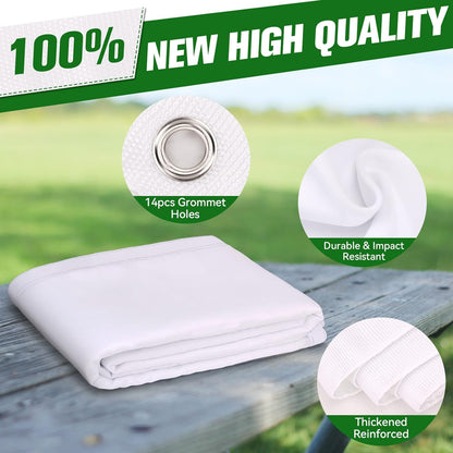 aikeec Golf Simulator Impact Screen: 7mm Thickened Golf Impact Screen for Indoor/Home/Garage Training - 10 ft x 8.5 ft - 