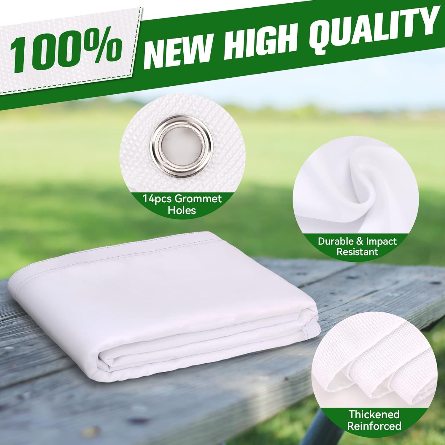 aikeec Golf Simulator Impact Screen: 7mm Thickened Golf Impact Screen for Indoor/Home/Garage Training - 10 ft x 8.5 ft - 