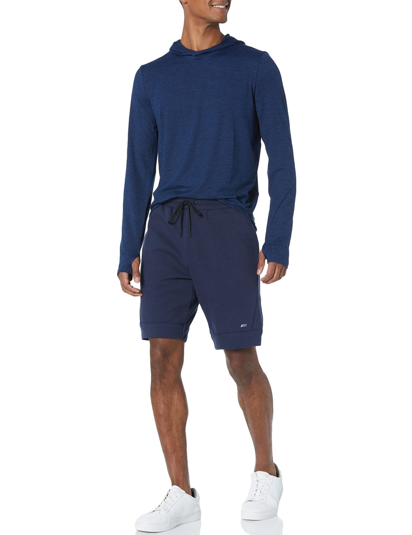 Amazon Essentials Men's Active Quick Dry Tech Stretch Long - Sleeve Hooded Pullover T-Shirt - Amazon