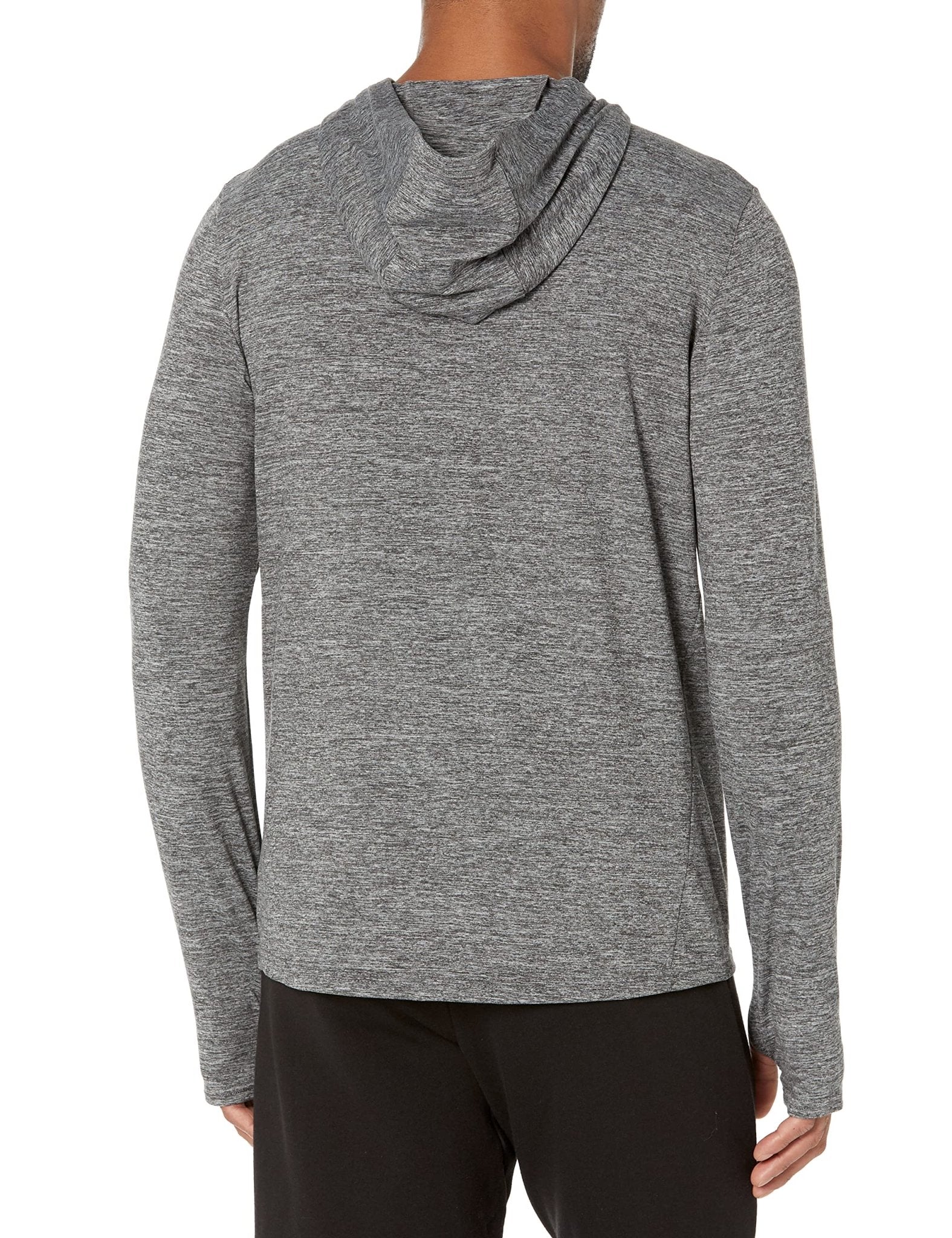 Amazon Essentials Men's Active Quick Dry Tech Stretch Long - Sleeve Hooded Pullover T-Shirt - Amazon