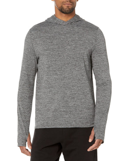 Amazon Essentials Men's Active Quick Dry Tech Stretch Long - Sleeve Hooded Pullover T-Shirt - Amazon
