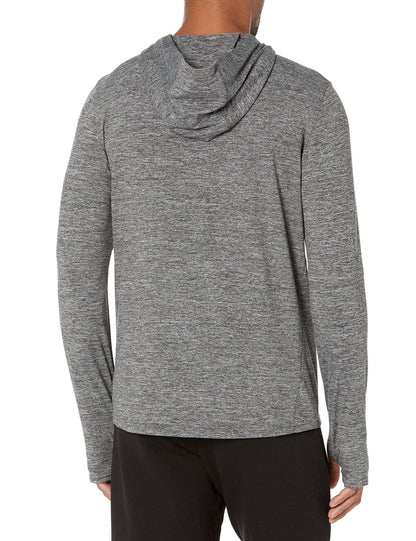 Amazon Essentials Men's Active Quick Dry Tech Stretch Long - Sleeve Hooded Pullover T-Shirt - Amazon