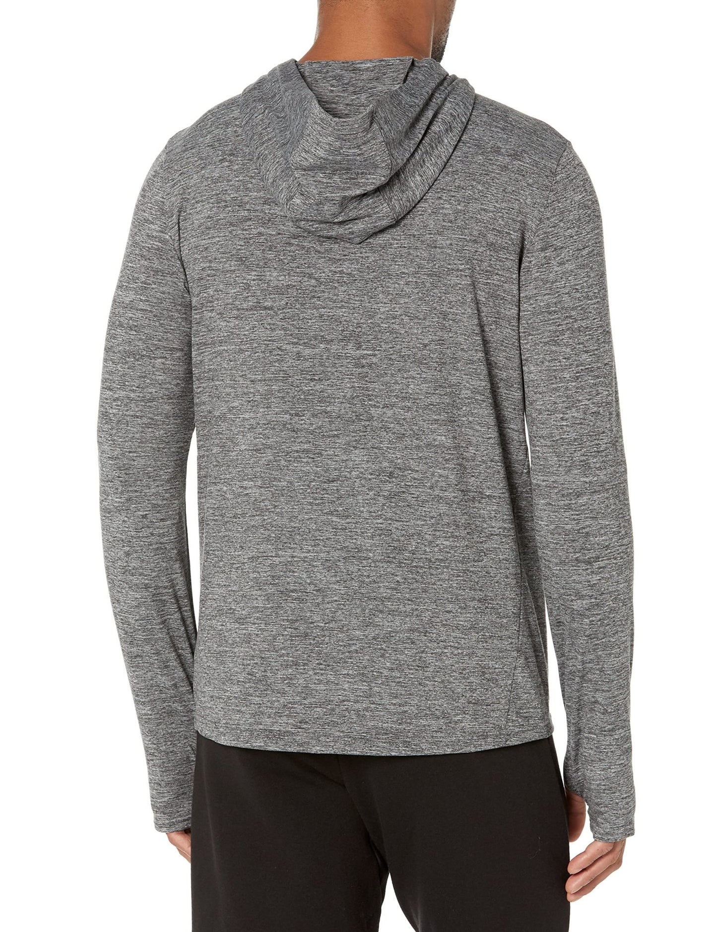 Amazon Essentials Men's Active Quick Dry Tech Stretch Long - Sleeve Hooded Pullover T-Shirt - Amazon