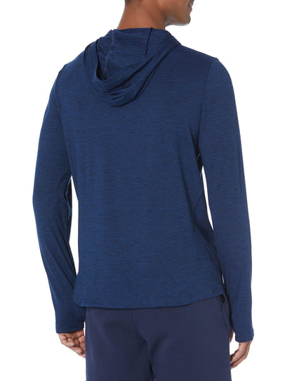 Amazon Essentials Men's Active Quick Dry Tech Stretch Long - Sleeve Hooded Pullover T-Shirt - Amazon
