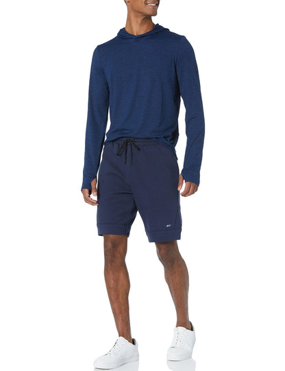 Amazon Essentials Men's Active Quick Dry Tech Stretch Long - Sleeve Hooded Pullover T-Shirt - Amazon