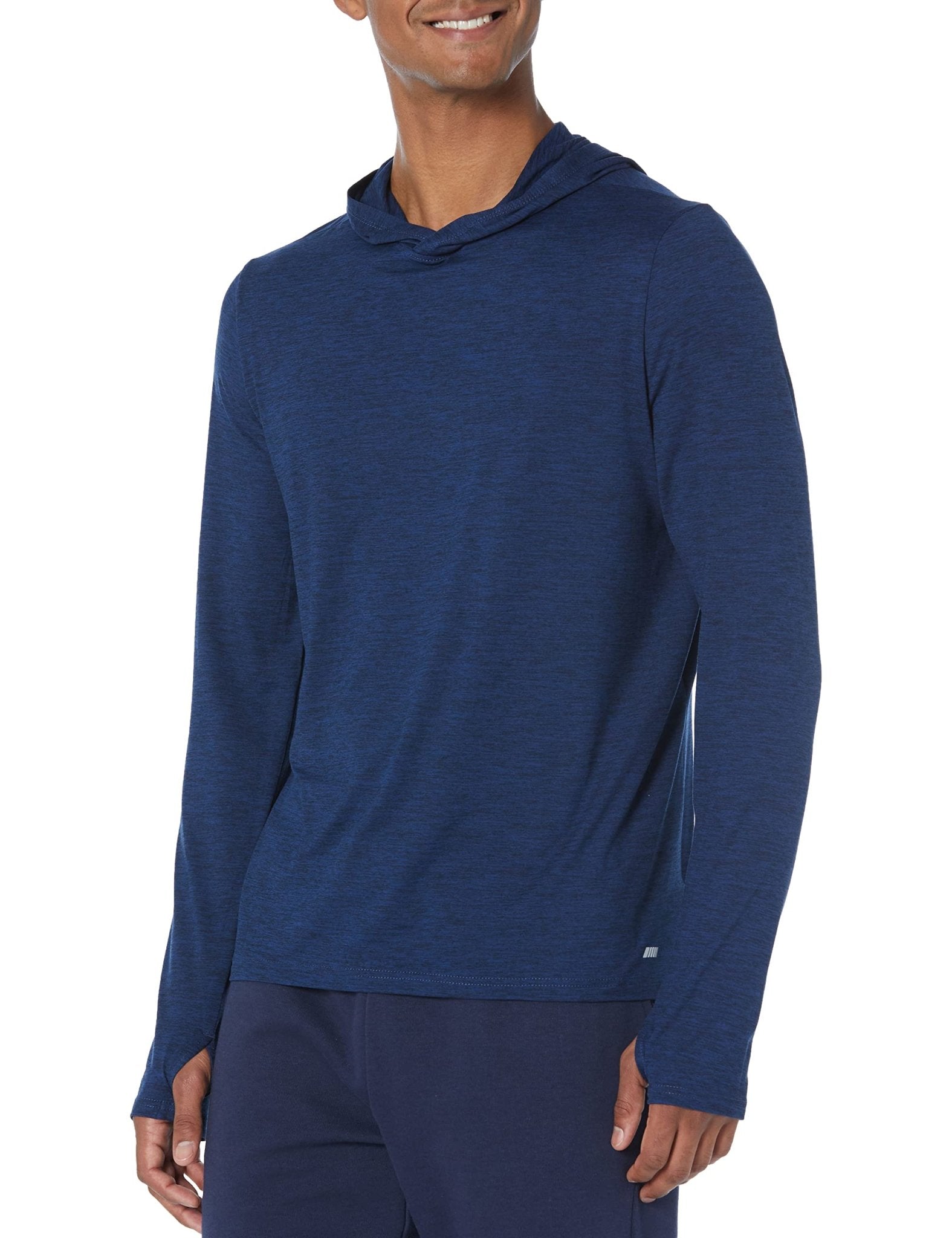 Amazon Essentials Men's Active Quick Dry Tech Stretch Long - Sleeve Hooded Pullover T-Shirt - Amazon