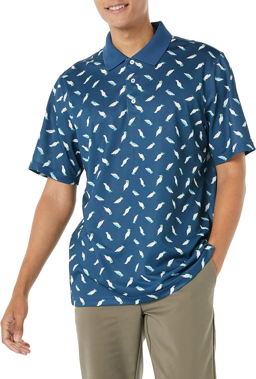 Amazon Essentials Mens Golf Polo Shirt, Moisture - Wicking Quick Dry, Short Sleeve - Amazon
