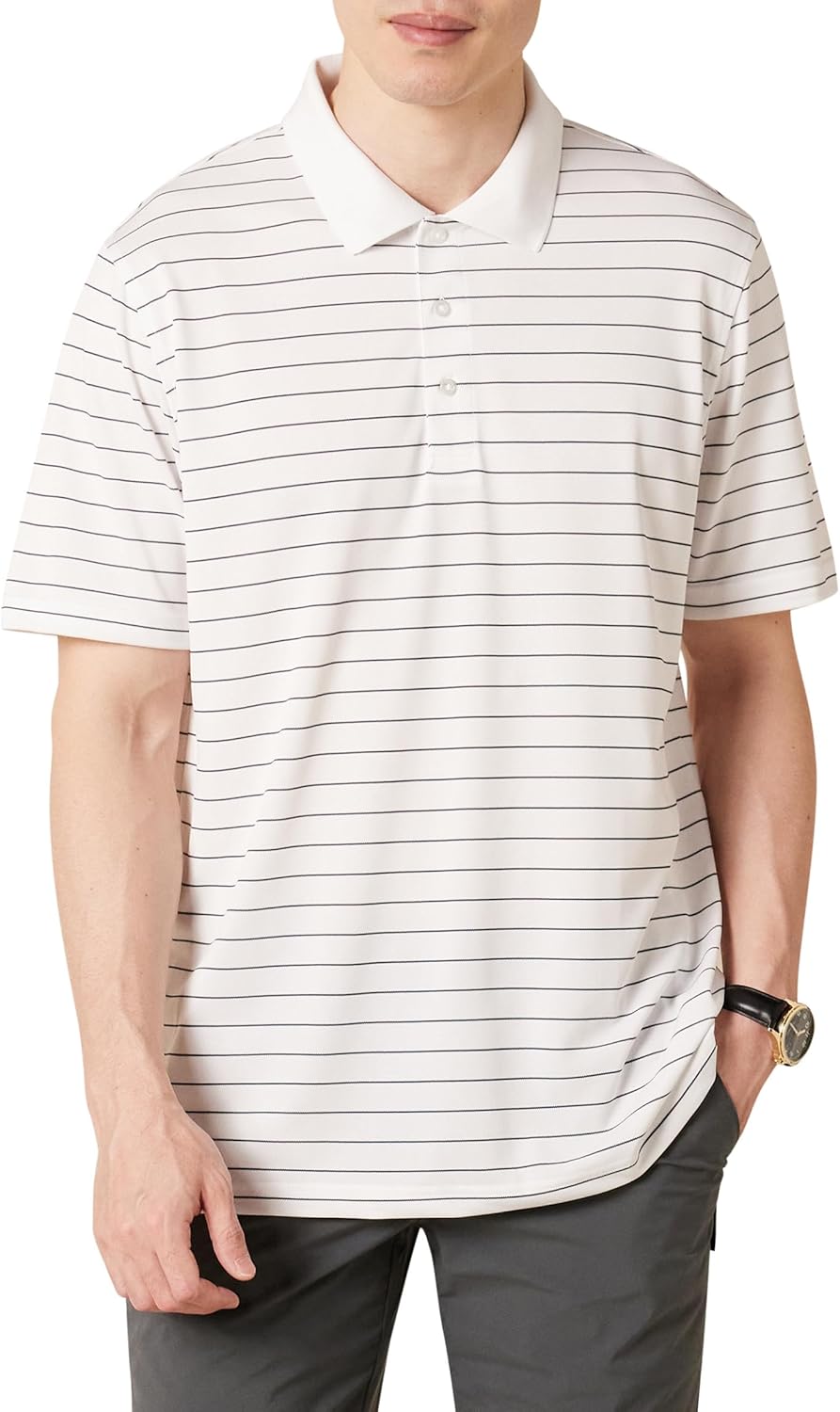 Amazon Essentials Mens Golf Polo Shirt, Moisture - Wicking Quick Dry, Short Sleeve - Amazon