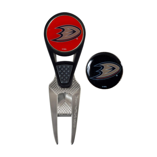 Anaheim Ducks CVX Ball Mark Repair Tool & 2 Ball Markers |Team Effort - Team Effort