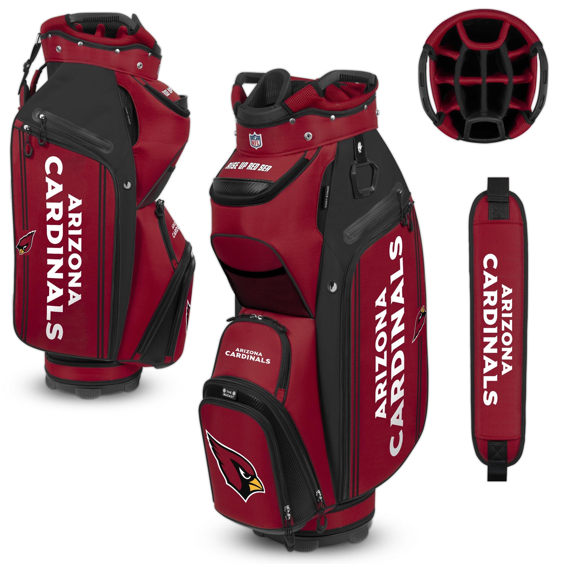Arizona Cardinals The Bucket III Cooler Cart Golf Bag |Team Effort - Team Effort