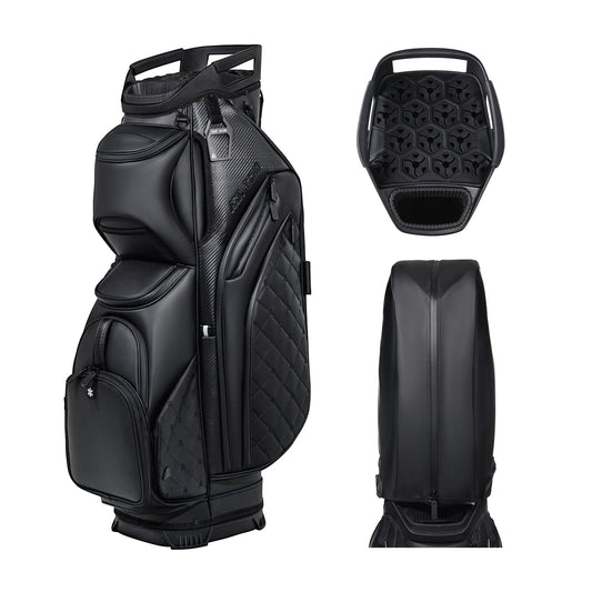 ASK ECHO Soundless Cart Golf Bag with 15 Way Full Length Dividers Golf SLC - 130LE Cart Bag - Ask Echo