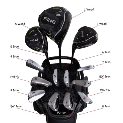 ASK ECHO Soundless Cart Golf Bag with 15 Way Full Length Dividers Golf SLC - 130LE Cart Bag - Ask Echo