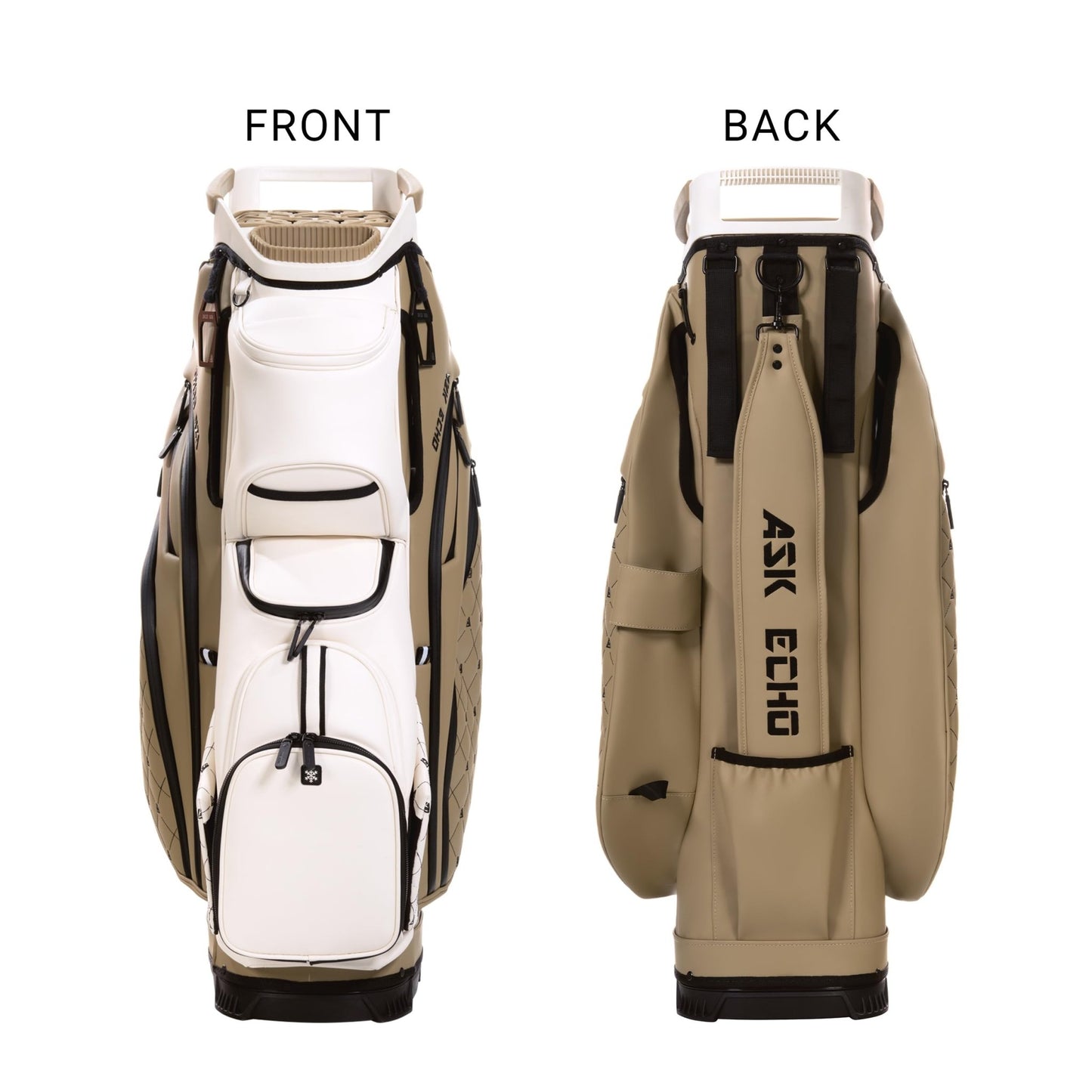 ASK ECHO Soundless Cart Golf Bag with 15 Way Full Length Dividers Golf SLC - 130LE Cart Bag - Ask Echo