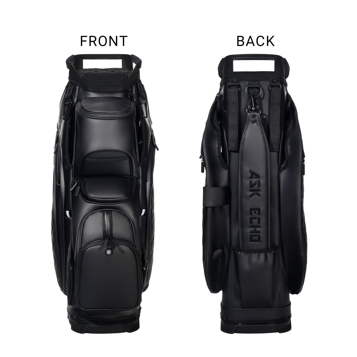 ASK ECHO Soundless Cart Golf Bag with 15 Way Full Length Dividers Golf SLC - 130LE Cart Bag - Ask Echo